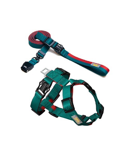 [SEPL] Air TY harness + Leash Set Green
