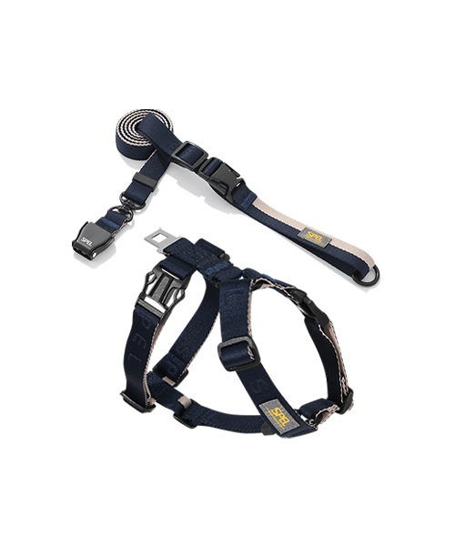 [SEPL] Air TY harness + Leash Set Navy
