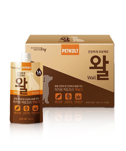 [Korea Yakult] PetKurt Health Care Project Wall x10 (Milk for dogs only)